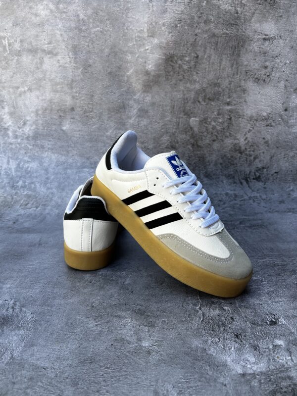 Adidas Sambas blancas plataforma