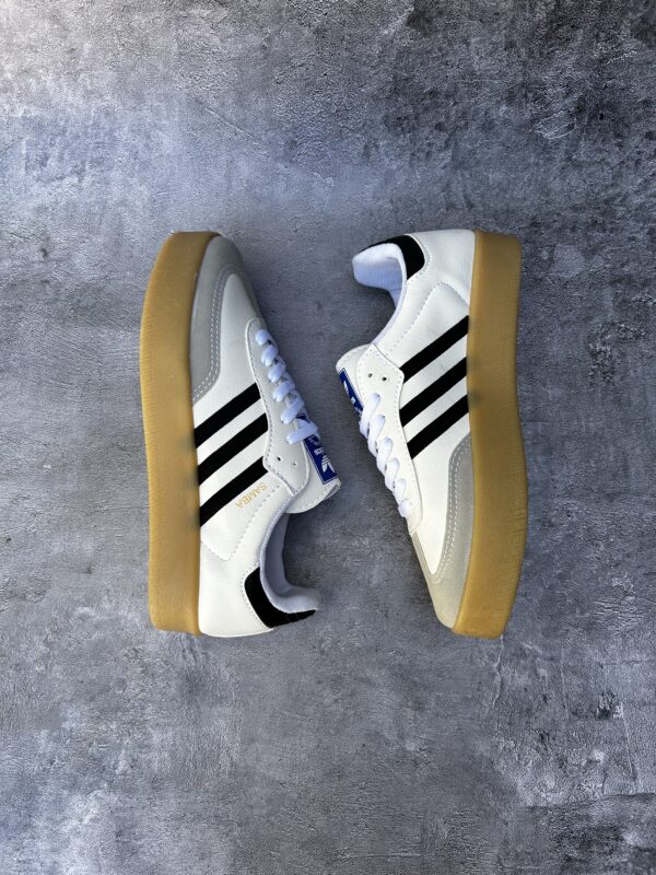 Adidas Sambas blancas plataforma